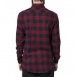 Dragstrip Kustom Checkered Lumber Jack Shirt in Black & Burgundy